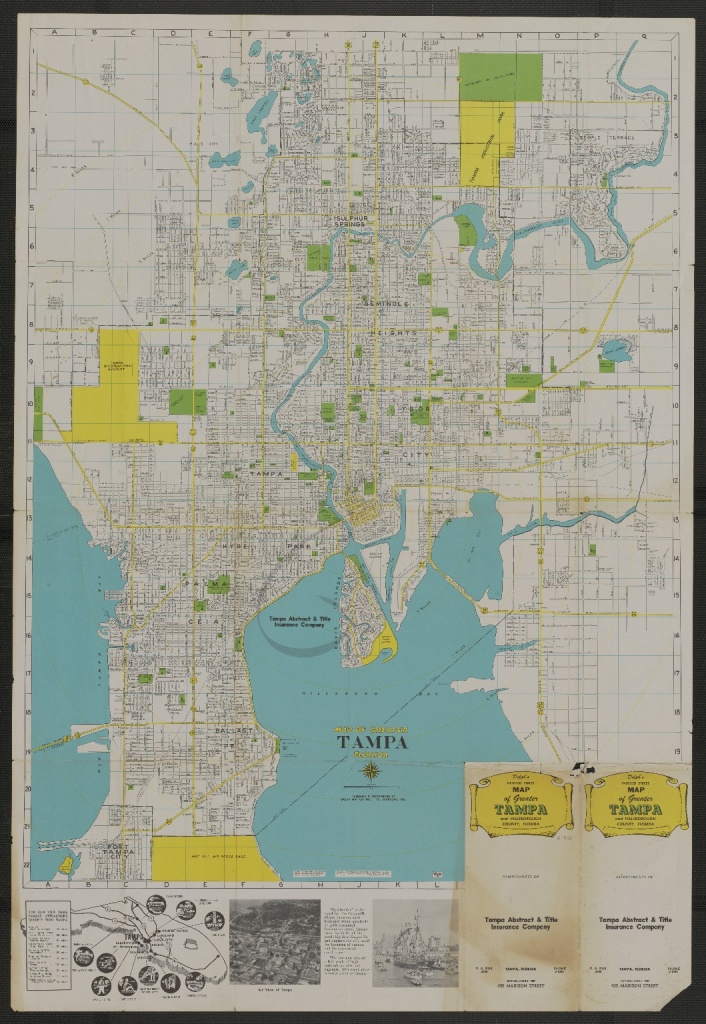 Map Of Greater Tampa, Florida - Touchton Map Library - Street Map Of Tampa Florida