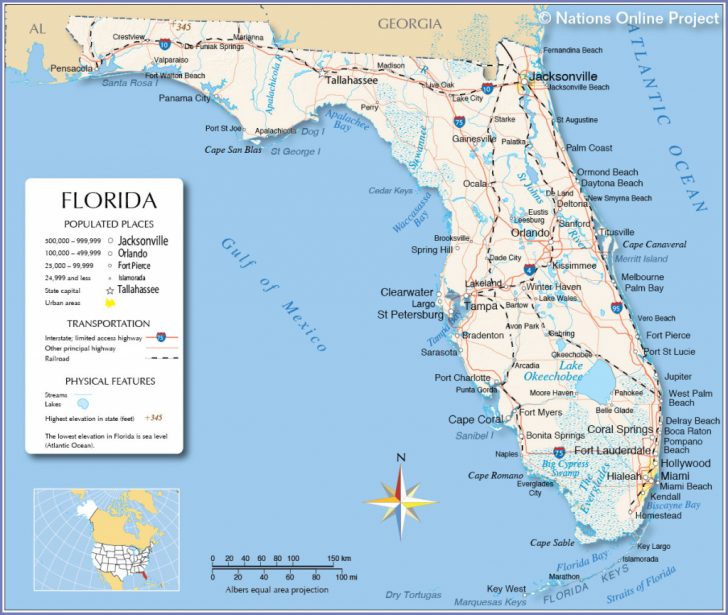 Map Of Florida West Coast Cities