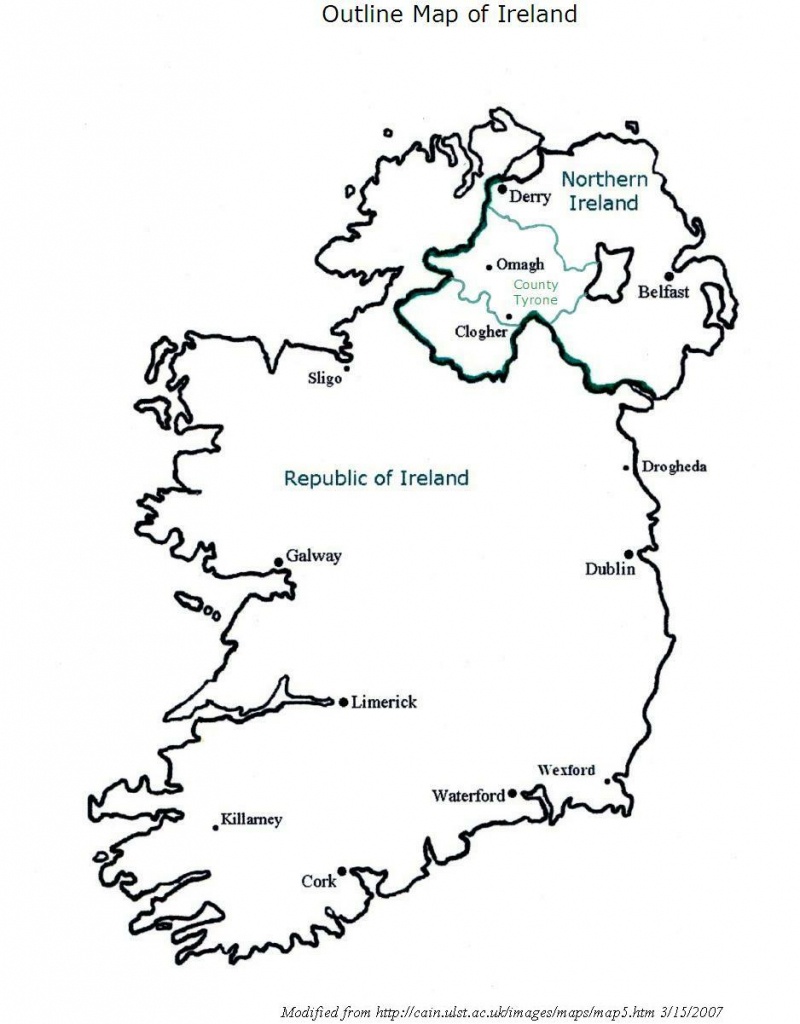 Map Of Ireland Coloring Page - Coloring Home - Printable Blank Map Of Ireland