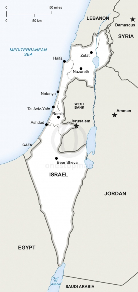Map Of Israel Political In 2019 | Maps | Map, Map Vector, Israel - Printable Map Of Israel Today