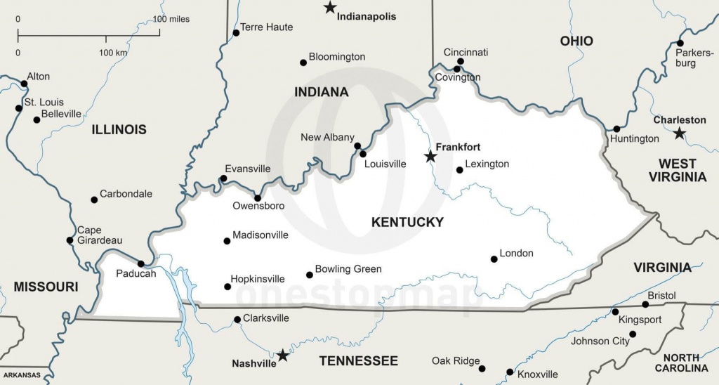 Map Of Kentucky Political - Printable Map Of Kentucky