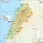 Map Of Lebanon   Printable Map Of Lebanon