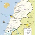 Map Of Lebanon | Travel In 2019 | Lebanon Map, Map, Middle East Map   Printable Map Of Lebanon