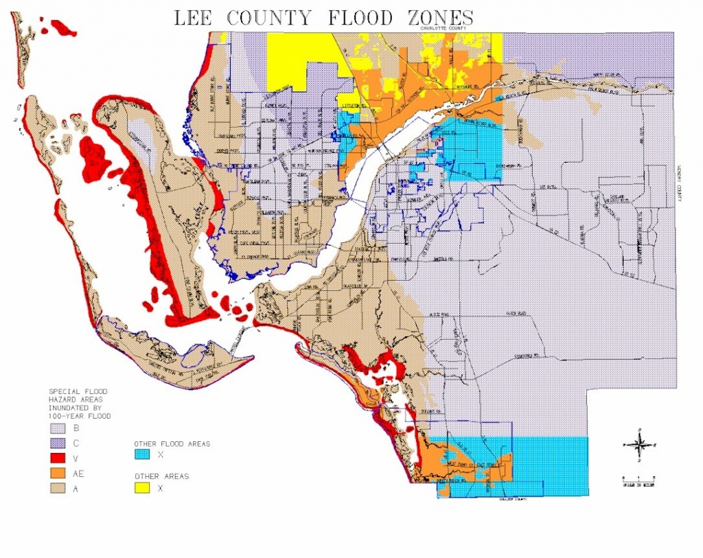 Map Of Lee County Flood Zones Cape Coral Florida Flood Zone Map 