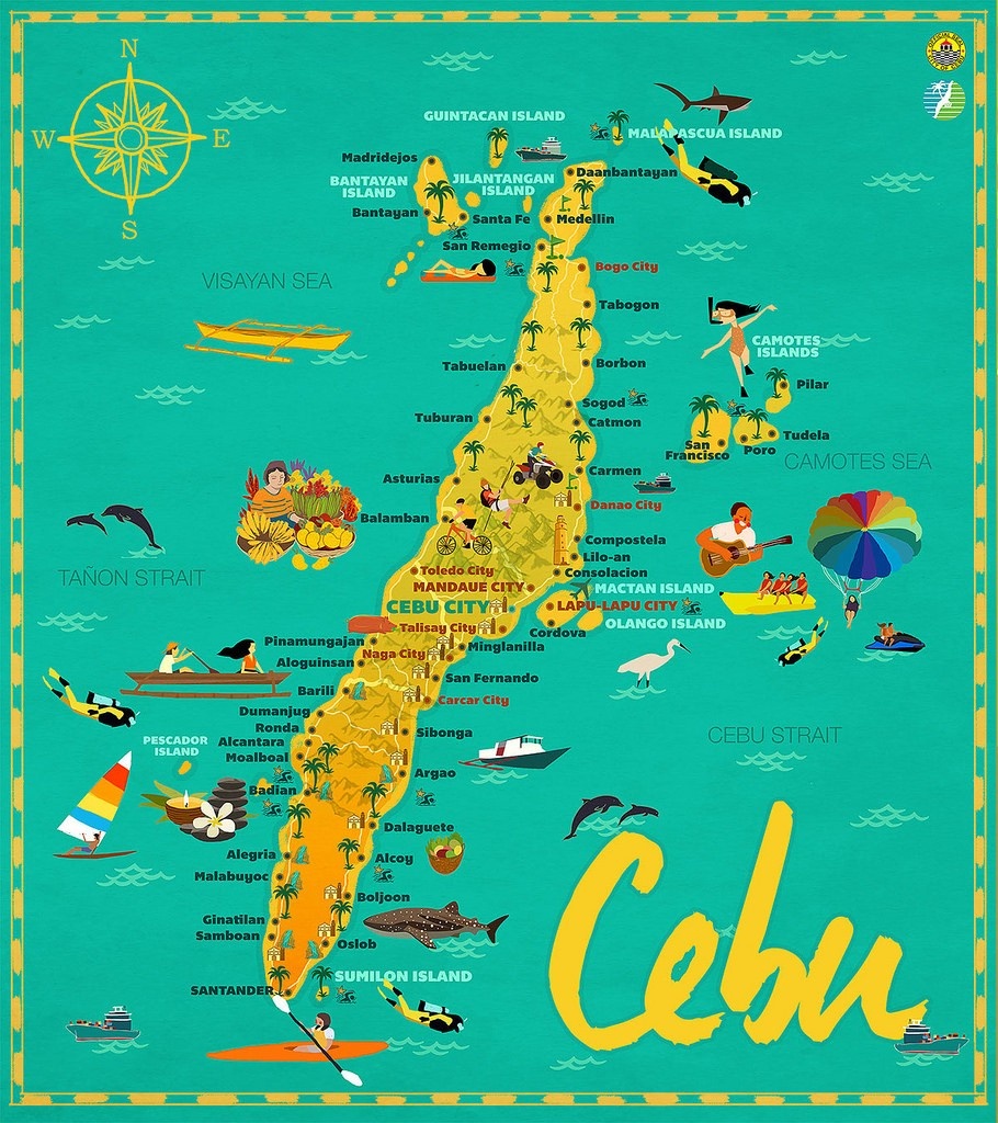 Map Of Mactan 26 Cordova 2C Province Of Cebu 2C Philippines 15 Cebu - Cebu City Map Printable