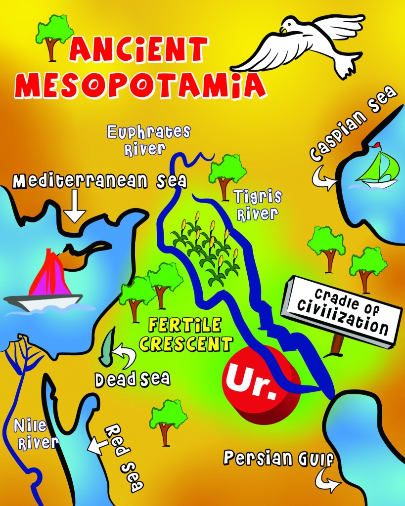 Map Of Mesopotamia | Mesopotamia | Ancient Mesopotamia, Ancient - Free Printable Map Of Mesopotamia