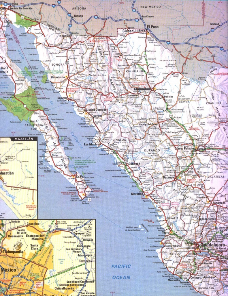 Map Of Mexican Coast And Travel Information | Download Free Map Of - Map Of California And Mexico Coast