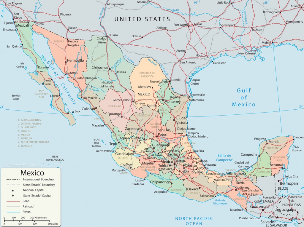 Map Of Mexico - Baja California, Cancun, Cabo San Lucas - Map Of California And Mexico Coast