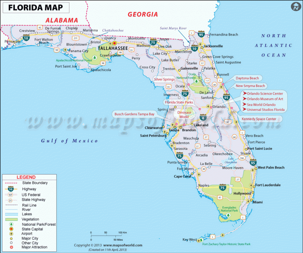 Map Of Miami Florida And Surrounding Areas And Travel Information - Map Of Miami Florida And Surrounding Areas