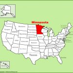 Map Of Minnesota Free And Printable   Printable Map Of Minnesota