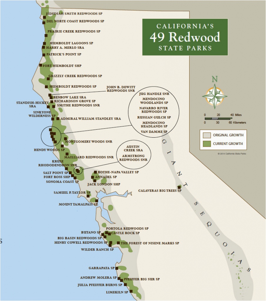 Map Of National Parks In California | Secretmuseum - California State And National Parks Map