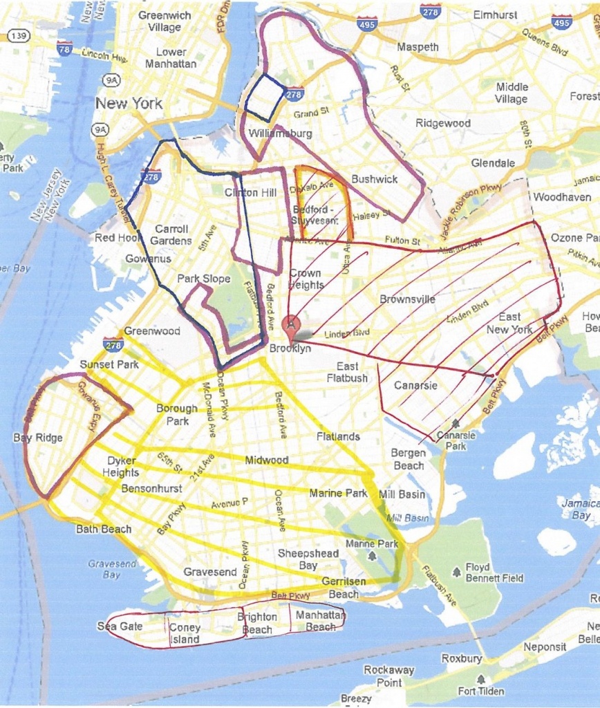 Map Of Neighborhoods To Avoid In Brooklyn | Renting Prep | Home Nyc - Printable Map Of Brooklyn Ny Neighborhoods