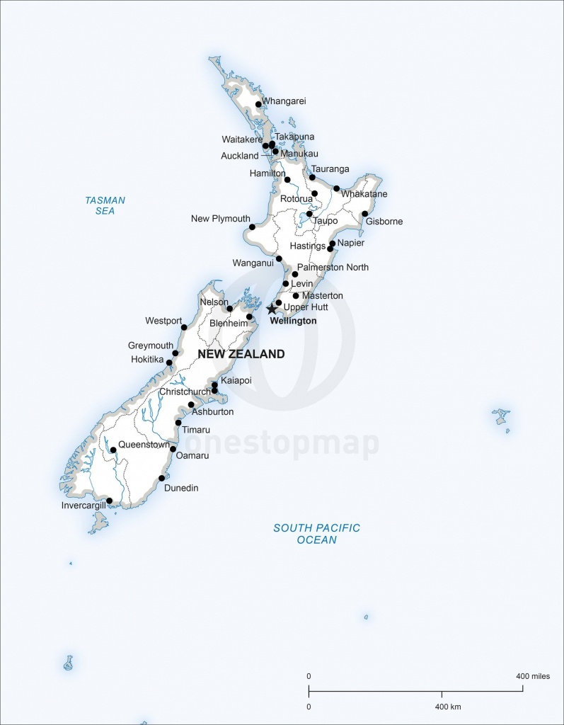 Map Of New Zealand Political In 2019 | Maps Of Australia - Continent - Printable Map Of New Zealand