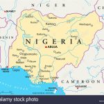 Map Of Nigeria Stock Photos & Map Of Nigeria Stock Images   Alamy   Printable Map Of Nigeria