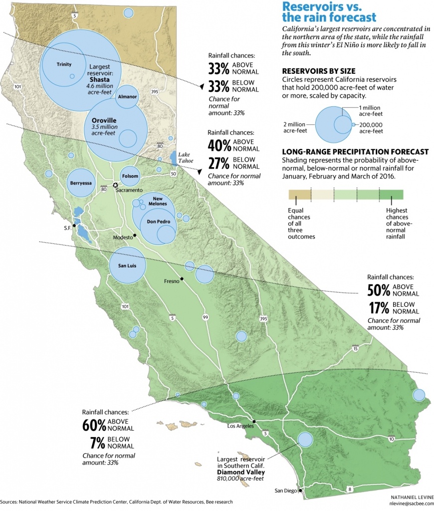 Map Of Northern California Reservoirs – Map Of Usa District - California Reservoirs Map