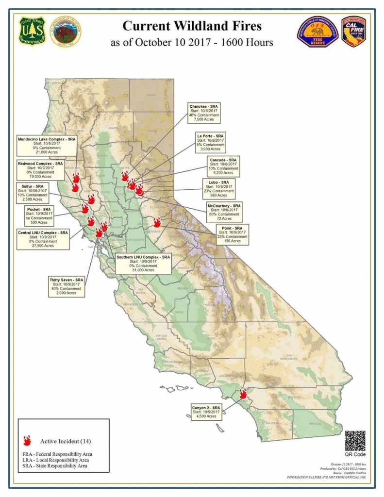 Map Of Northern California Wildfires Oct 2017 – Map Of Usa District - California Wildfires 2017 Map