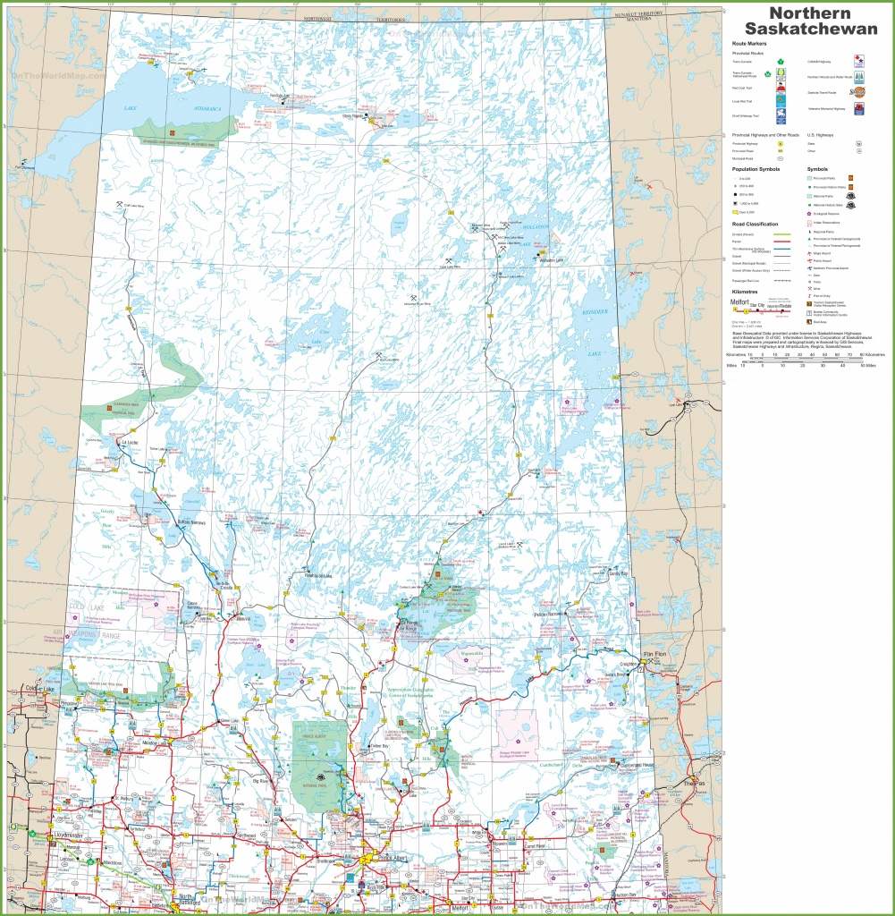 Map Of Northern Saskatchewan - Printable Map Of Saskatchewan
