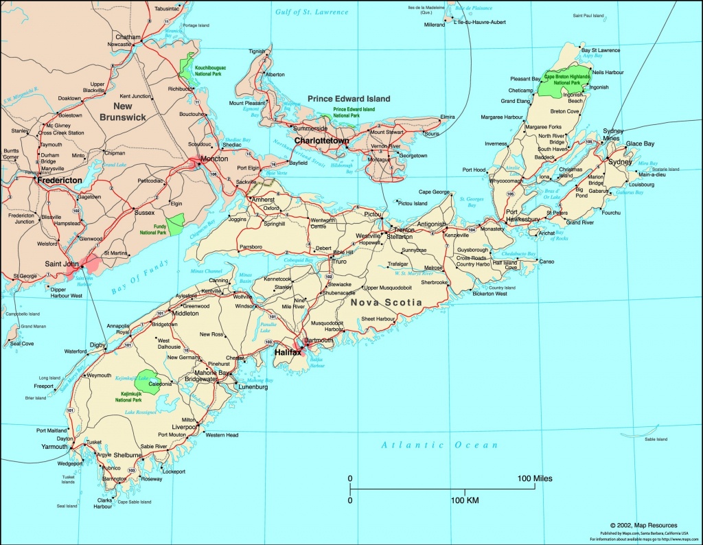 Map Of Nova Scotia Canada | Compressportnederland - Printable Map Of Nova Scotia Canada