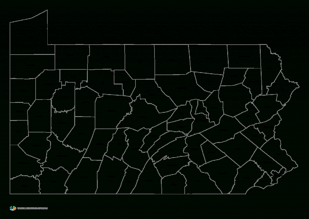 Map Of Pennsylvaniacounties And Travel Information | Download - Pa County Map Printable
