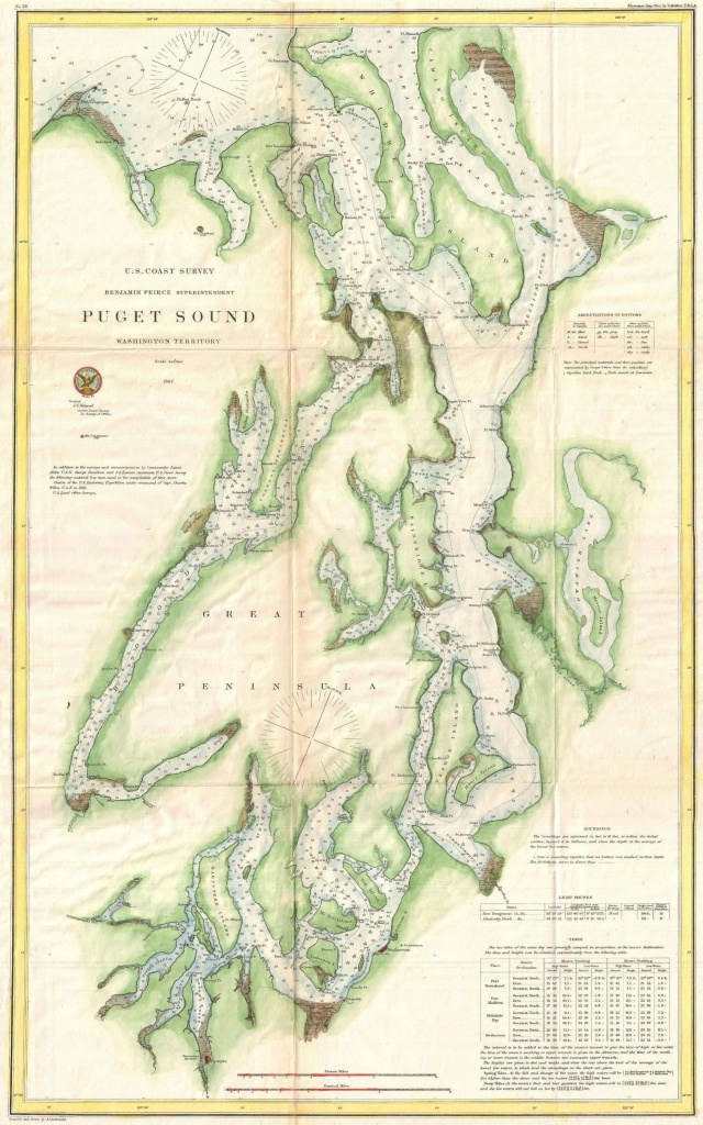 Map Of Puget Sound | Maps | Seattle Map, Map, Washington Map - Vashon Island Map Printable