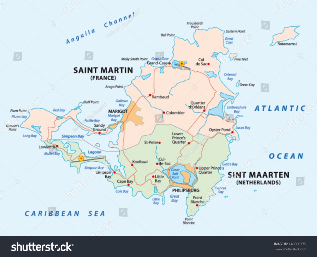 Map Of Saint Martin Map Nepal - Printable Road Map Of St Maarten