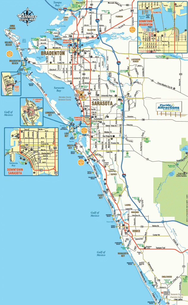 Map Of Sarasota And Bradenton Florida - Welcome Guide-Map To - Lakewood Florida Map