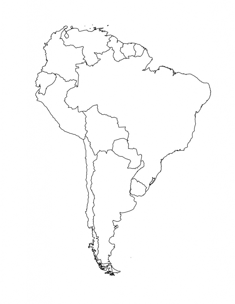 Map Of South American Countries | Occ Shoebox | South America Map - Printable Map Of South America With Countries
