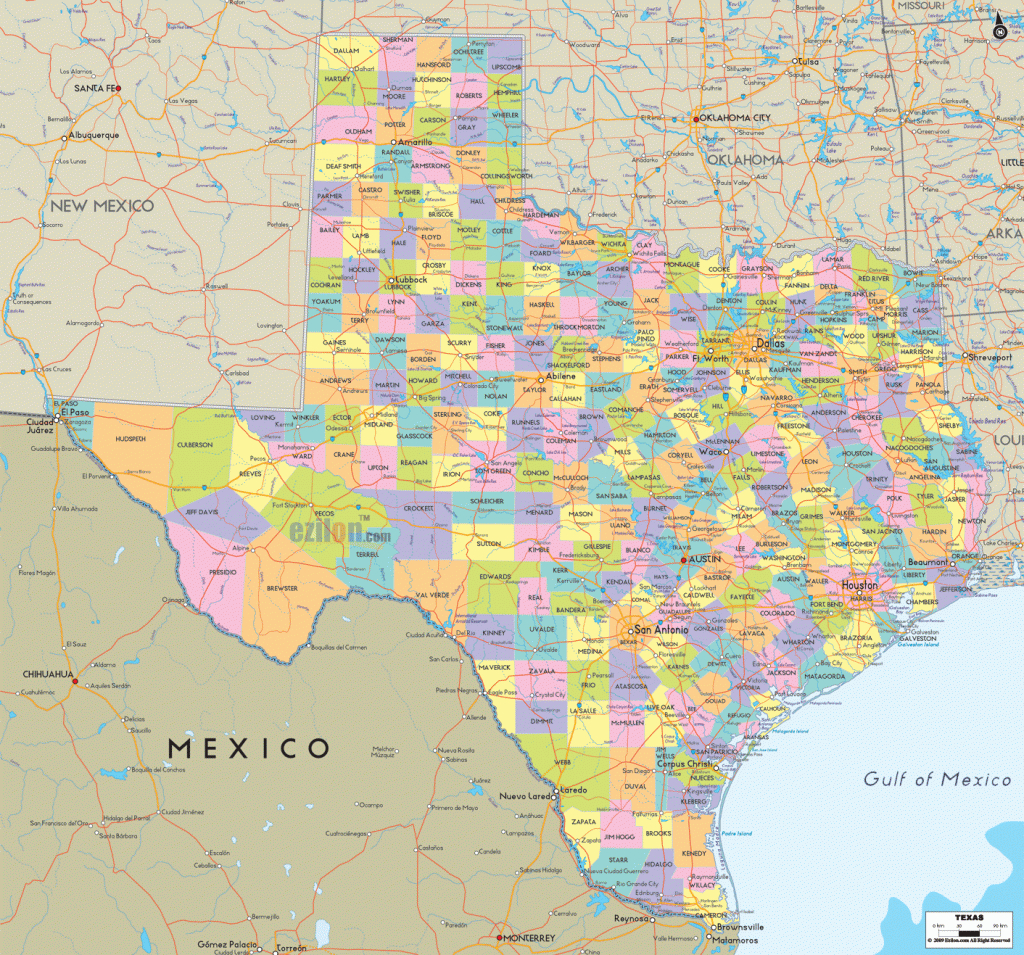 Texas County Map Interactive Printable Maps 1599