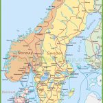 Map Of Sweden, Norway And Denmark   Printable Map Of Denmark