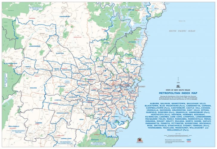 Printable Map Of Sydney Suburbs
