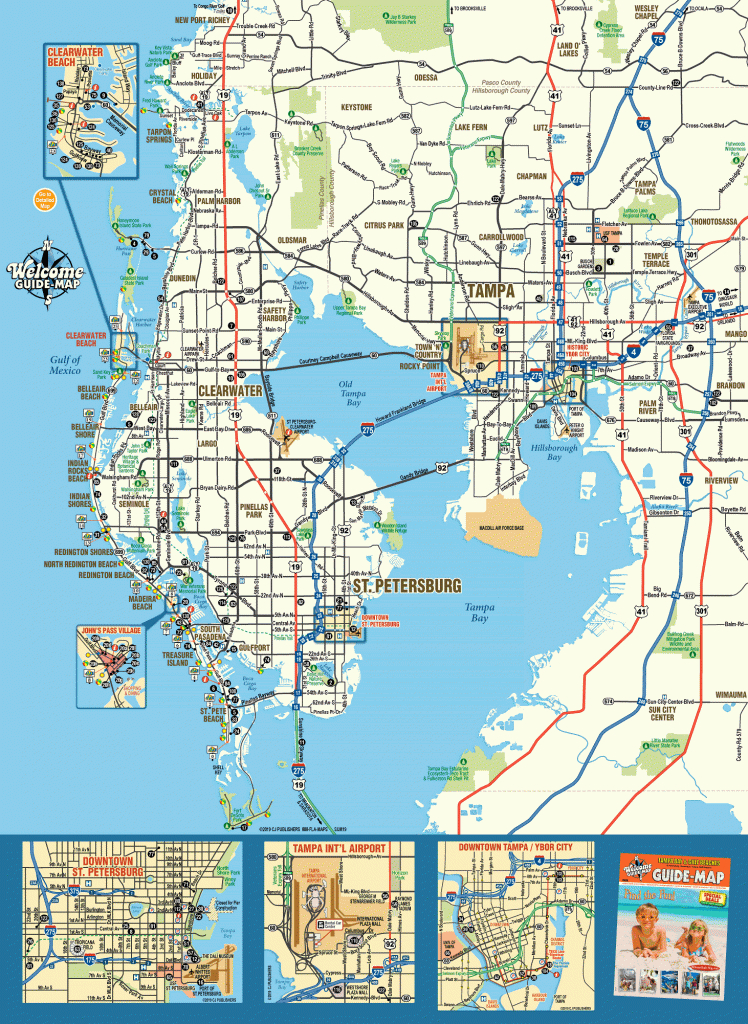 Map Of Tampa Bay Florida - Welcome Guide-Map To Tampa Bay Florida - Map Of Clearwater Florida And Surrounding Areas