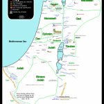 Map Of The Borders Of The Twelve Tribes Of Israel Joshua Divides The   Printable Bible Maps For Kids