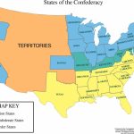 Map Of The Us In Civil War | Robert E Lee | United States Map, Us   Printable Civil War Map