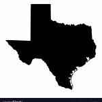 Map Of The Us State Of Texas   Texas Map Vector Free