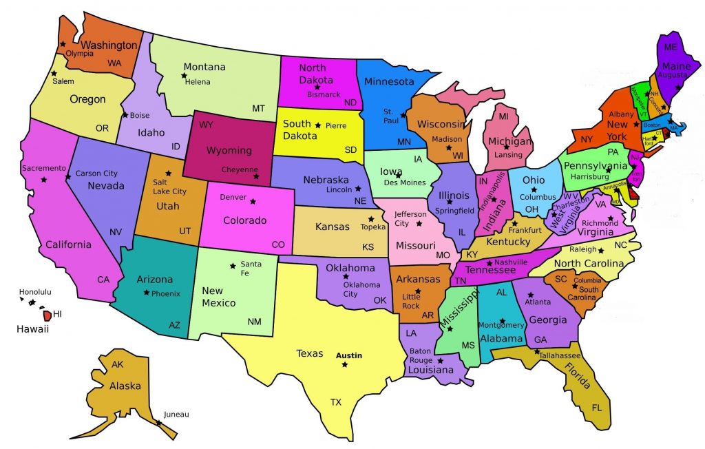 Map Of The Us States Labeled Best A Printable United America With 8 - Us Map With States Labeled Printable