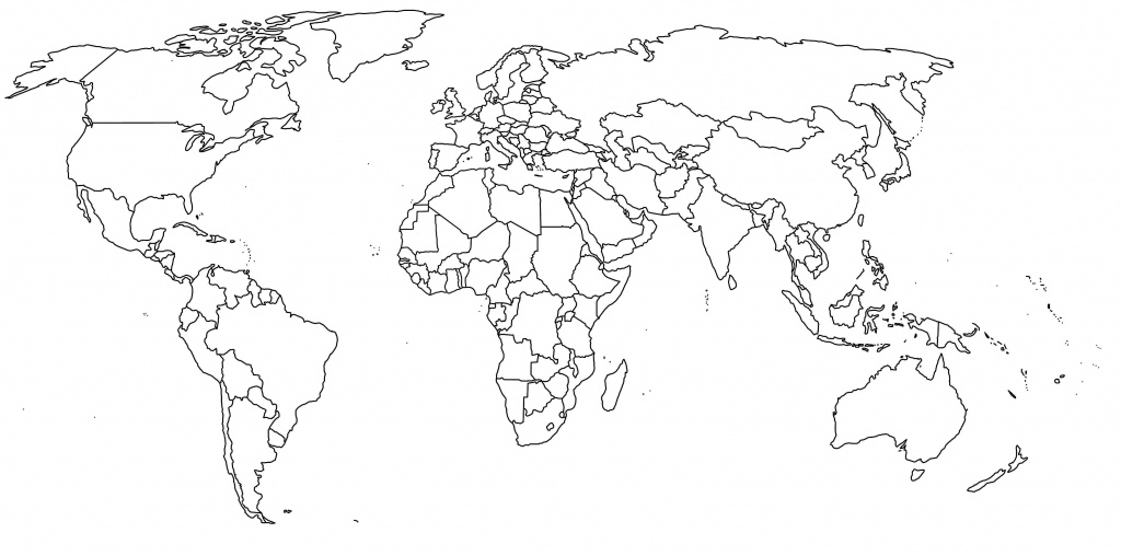 Map Of The World Printable - Maplewebandpc - Blank World Map Printable Worksheet