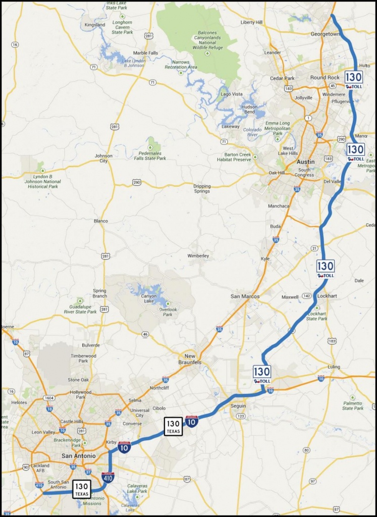 Map Of Toll Road Austin To San Antonio - San Antonio Toll Road Map - Texas Toll Roads Map