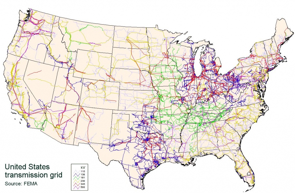 Map Of United States Of America Electricity Grid - United States Of - Texas Electric Grid Map