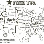 Map Of Us With Time Zones | Sitedesignco   Printable Us Time Zone Map With Cities