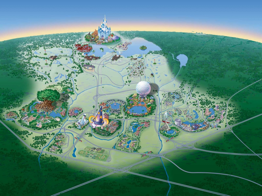 Map Of Walt Disney World Resort - Wdwinfo - Map Of Disney World In Florida