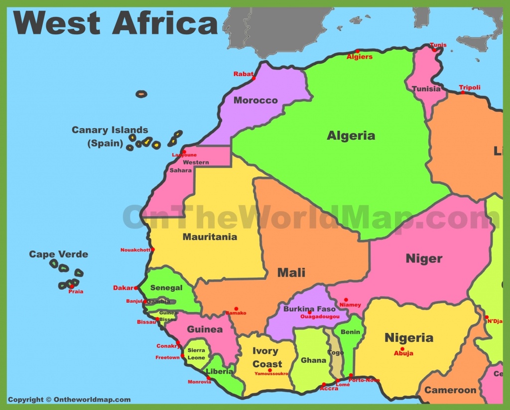 Map Of West Africa - Free Printable Map Of Africa With Countries