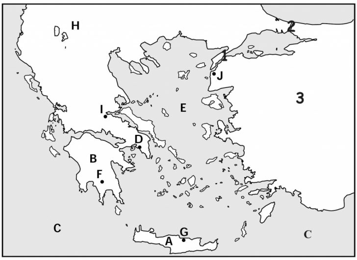 Outline Map Of Ancient Greece Printable