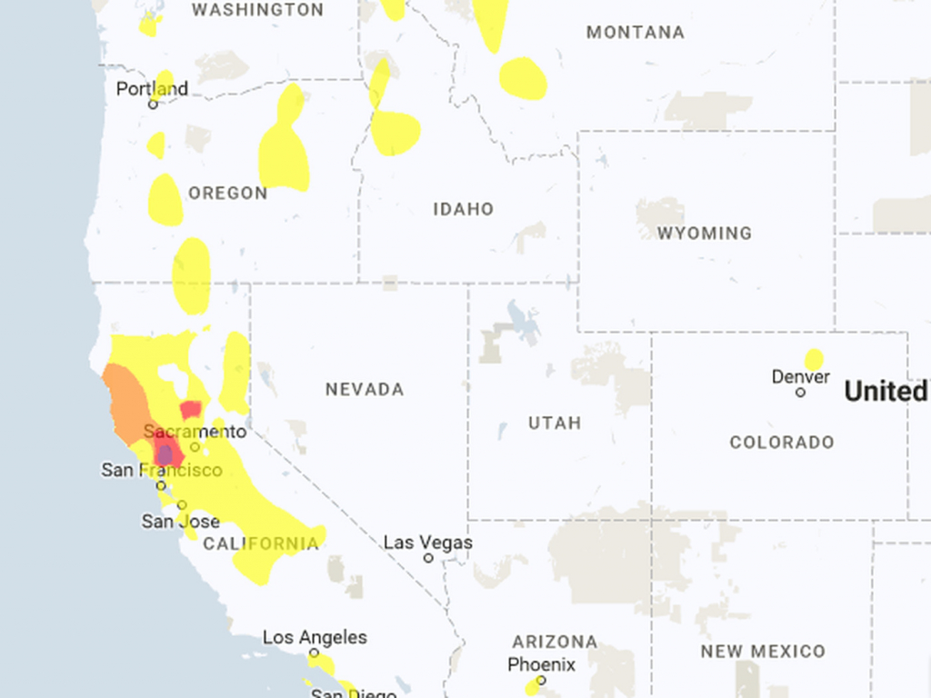 california air quality map