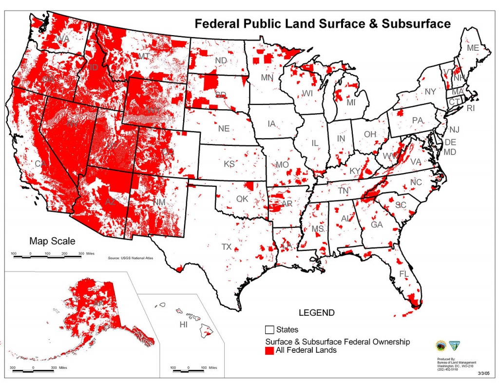 Map Showing Stunning Extent Of Federal Controlled Land - Texas Blm Land Map