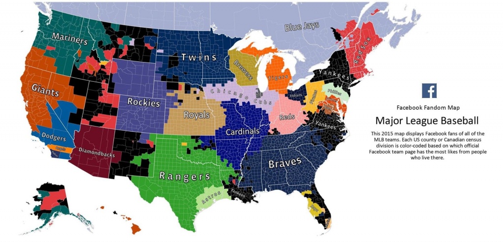 Map Shows The Most Popular Mlb Team In Every Us County - Business - California Baseball Teams Map