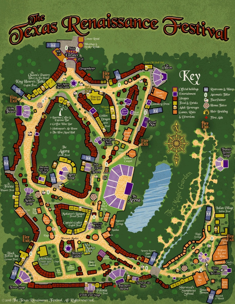 Colorado Renaissance Festival Map