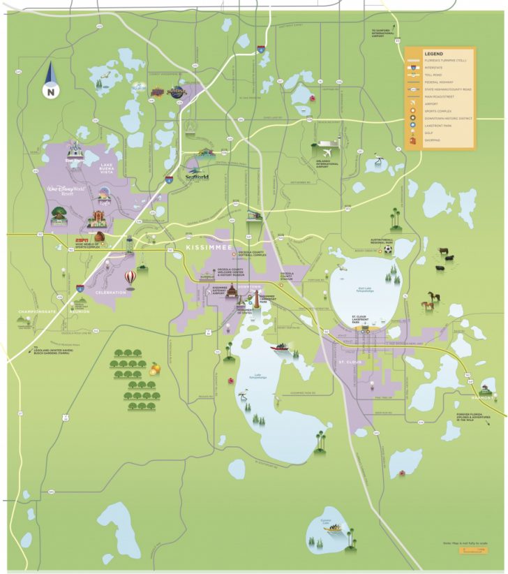 Maps & Area Guides Experience Kissimmee Florida Golf Courses Map