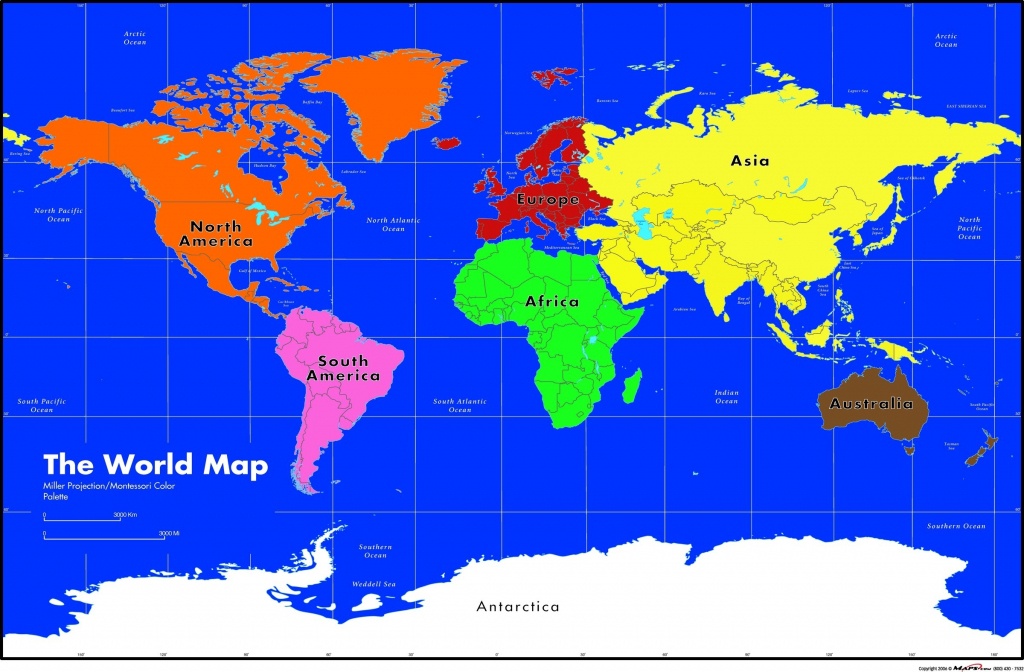 Maps Com Montessori World Wall Map Asia 1 - World Wide Maps - Montessori World Map Printable