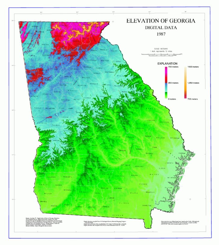 Topographic Map Of Florida Elevation