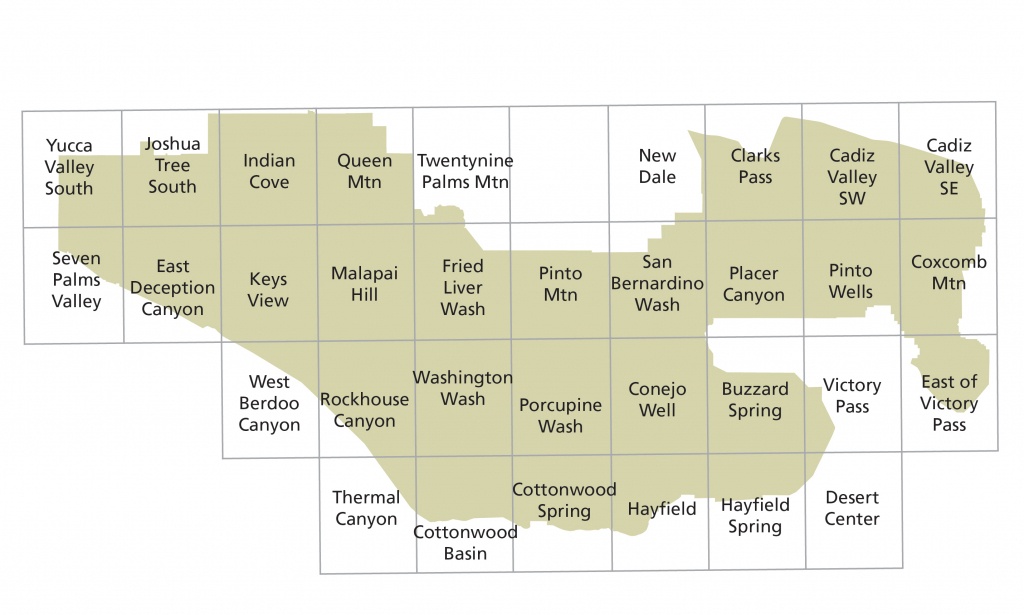 Maps - Joshua Tree National Park (U.s. National Park Service) - Joshua Tree California Map